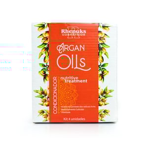 Kit Capilar Argan Oils Com 4 Itens Rhenuks Cosméticos