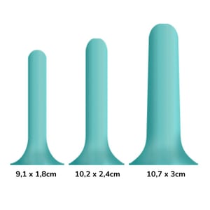 Tridell Kit Dilatador Anal E Vagina Com Nécessaire Hot Flowers