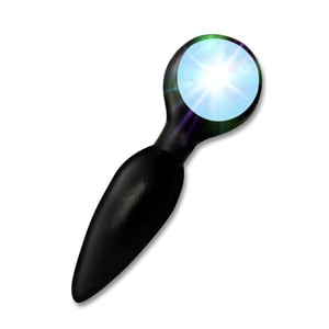 Plug Anal Cônico Com Led Diversão Ao Cubo