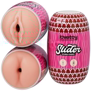 Masturbador Duplo Vagina E ânus Slider Vibe Toys