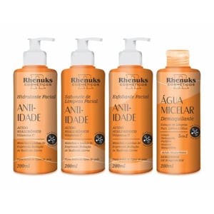 Kit Skin Care Anti Idade Com 4 Itens Rhenuks Cosméticos