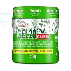 Gel 20 Ervas Extra Forte 200g Rhenuks Cosméticos