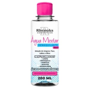 água Micelar  5 Em 1 Com ácido Hialurônico 200ml Rhenuks Cosméticos