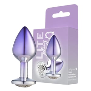 Plug Anal Bicolor Linha Lite Tamanho M Sexy Fantasy