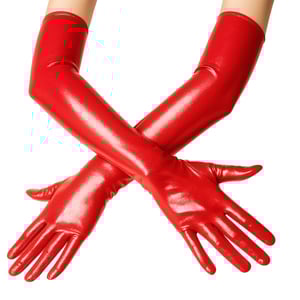 Luva De Lycra Metalizada Yaffa Lingerie