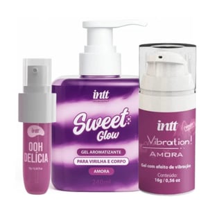Kit Com Calda Picante Ooh Delícia Gel Sweet Glow E Gel Vibration Amora Litoral Moda íntima 