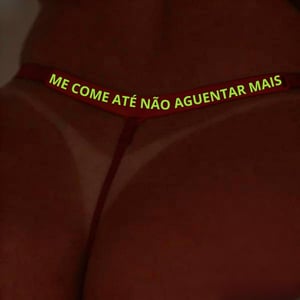 Calcinha Fio Dental Brilha No Escuro Me Come Até Não Aguentar Mais Tallyta