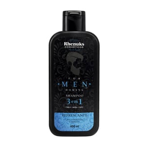 Shampoo 3 Em 1 For Man 400ml Rhenuks Cosméticos