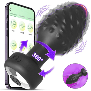 Plug Anal 360º Em Silicone Via Aplicativo Vibe Toys