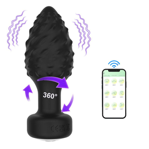 Plug Anal 360º Em Silicone Via Aplicativo Vibe Toys