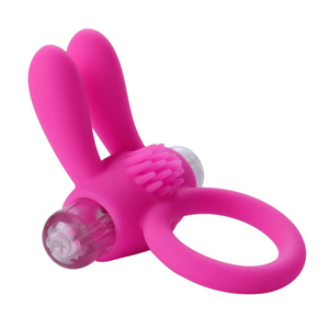 Anel Peniano Rabbit Com Cerdas Massageadoras E Vibração Vibe Toys