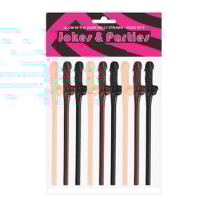 Kit Canudos Formato De Pênis 9 Unidades Vibe Toys