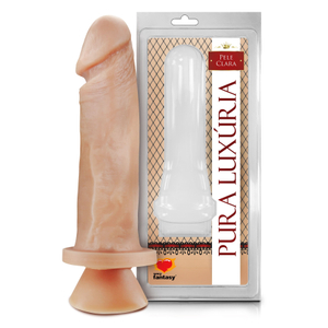 Pênis Realístico Maciço Com Ventosa 17,5 X 4cm Linha Pura Luxúria Sexy Fantasy