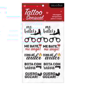 Tattoo Sensual Frases Ousadas Me Bate Delicious