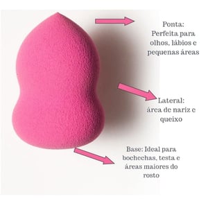 Esponja Facial Modelo Beauty Blender Para Maquiagem 