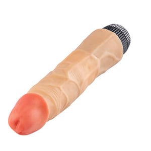 Pênis Realístico Texturizado 18,6x4 Cm Com Glande E Vibro Vibe Toys