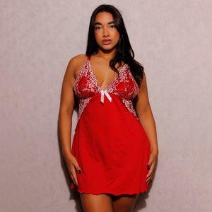 Camisola Bicolor Plus Size Com Renda Patitex