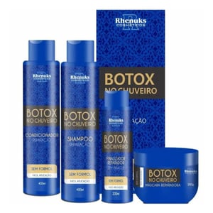 Kit Capilar Botox No Chuveiro Com 4 Itens Rhenuks Cosméticos