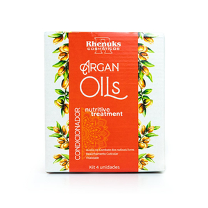 Kit Capilar Argan Oils Com 4 Itens Rhenuks Cosméticos