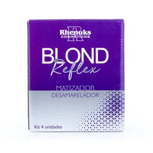 Kit Capilar Blond Reflex Matizador Desamarelador Rhenuks Cosméticos
