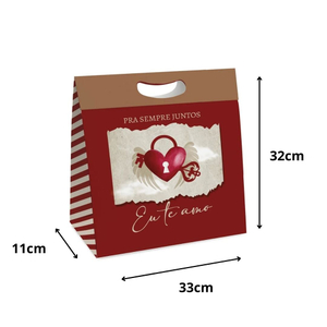 Caixa Para Presente Horizontal New Plus Amor Real Cromus