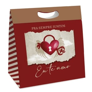 Caixa Para Presente Horizontal New Plus Amor Real Cromus