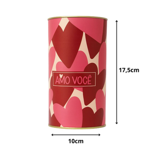 Lata Para Ovo De Páscoa Rígida 350g Amo Você Cromus