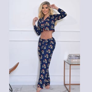 Pijama Virgínia Com Blusa Manga Longa E Calça Lust Chick