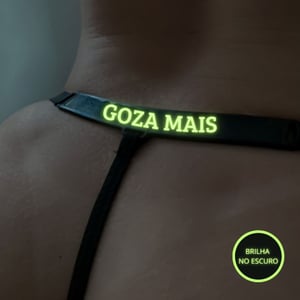 Calcinha Brilha No Escuro Com Frase Goza Mais Mil Toques