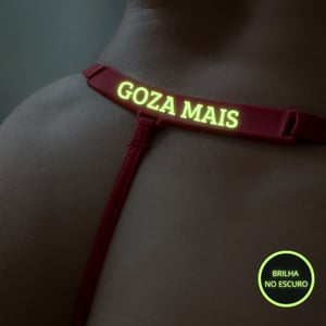 Calcinha Brilha No Escuro Com Frase Goza Mais Mil Toques