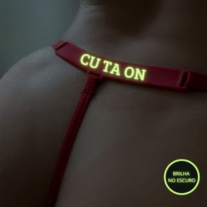 Calcinha Brilha No Escuro Com Frase Cu Ta On Mil Toques