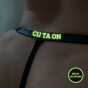 Calcinha Brilha No Escuro Com Frase Cu Ta On Mil Toques