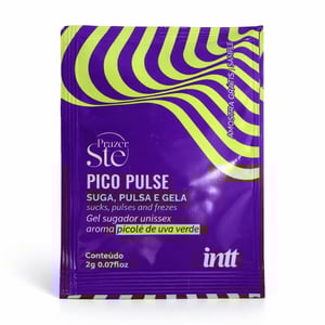 Sachê Pico Pulse Gel Sugador Unissex Picolé De Uva Verde 2g Intt 