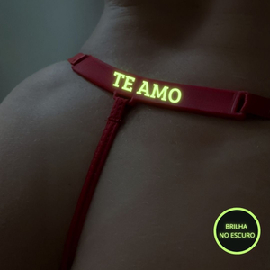 Calcinha Brilha No Escuro Com Frase Te Amo Mil Toques