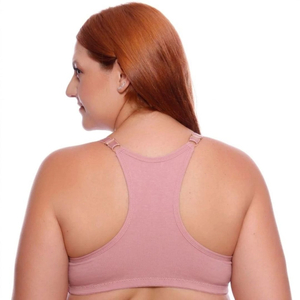 Sutiã Nadador Plus Size Ajuste Frontal Nova Mulher