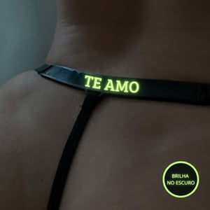 Calcinha Brilha No Escuro Com Frase Te Amo Mil Toques