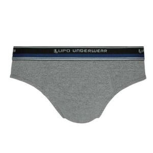 Cueca Slip De Algodão Com Elastano Lupo
