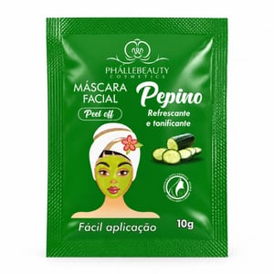 Máscara Facial Pepino 10g Peel Off Phállebeauty Cosmetics By Vivai