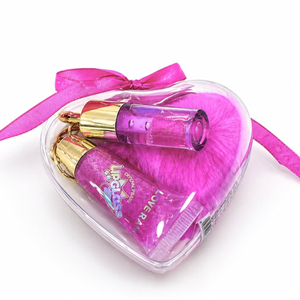 Kit Case Com Gloss Perolado Lip Oil Hidratante E Pingente Love By Vivai