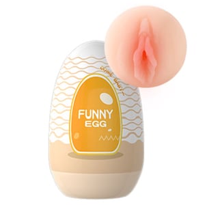 Masturbador Formato Vagina Funny Egg Orange Lilo