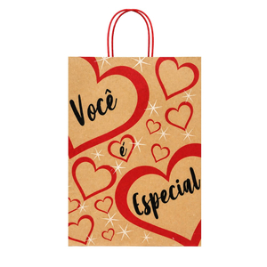 Sacola De Papel Para Presente Frase Você é Especial Cromus