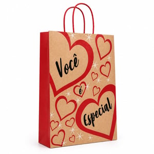 Sacola De Papel Para Presente Frase Você é Especial Cromus