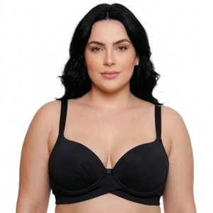 Sutiã Plus Size Drapeado Com Bojo Modelo Lift Corpo Nu