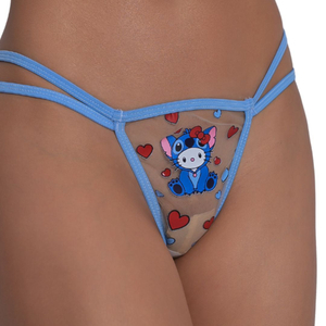 Calcinha Em Tule Hello Kitty Stitch Pimenta Sexy