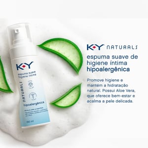Espuma Suave Higiene íntima Hipoalergênica 150ml Ky