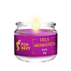Vela Beijável Aromática 25g For Sexy