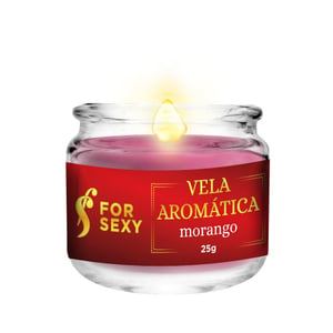 Vela Beijável Aromática 25g For Sexy