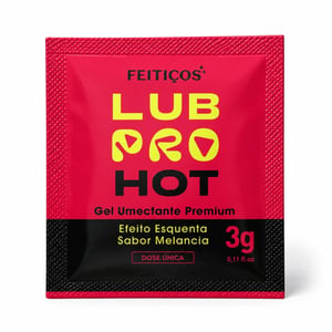 Sachê Lubpro Hot Premium Lubrificante Beijável Efeito Quente 3g Feitiços