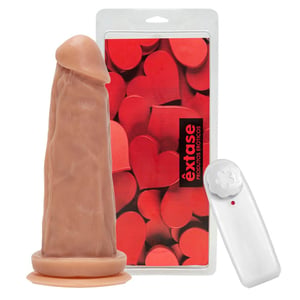 Prótese Maciça Kong Com Vibro E Ventosa 17 X 4,5cm êxtase