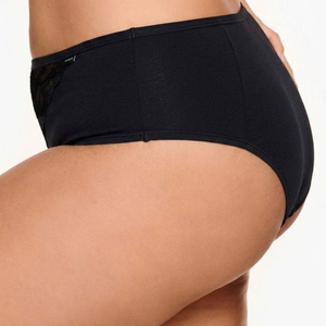 Calcinha Plus Size Cintura Alta Em Renda Nayane 